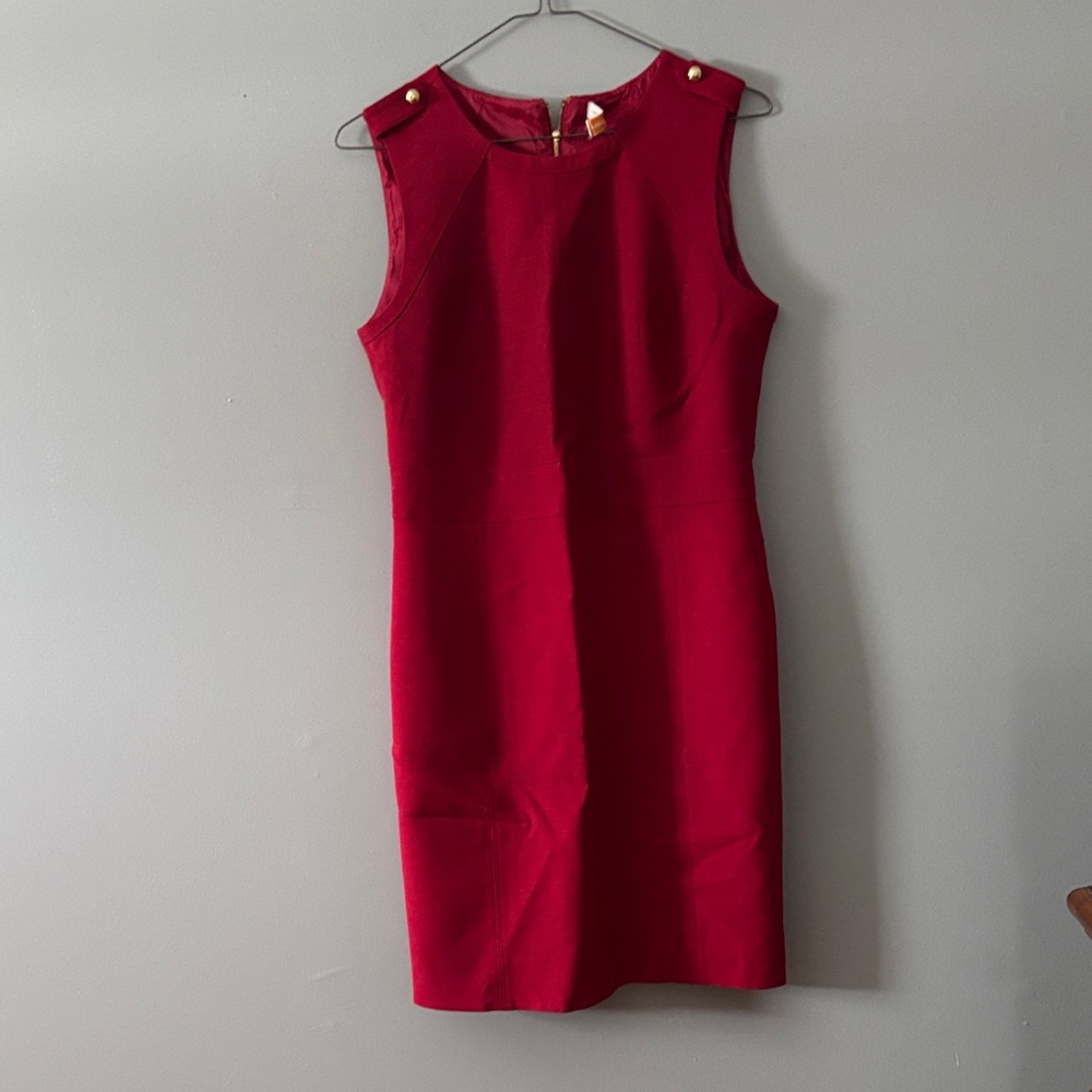 Tory Burch Elegant Red Sleeveless Dress